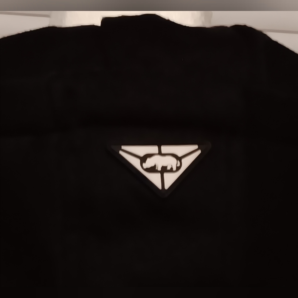 ECKO UNLTD Puffer Vest Mens Size XL Red/Black Hooded Full Zip Spell Out - Picture 9 of 16